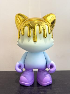 Lilac Gold Drip by Additional artwork xyz