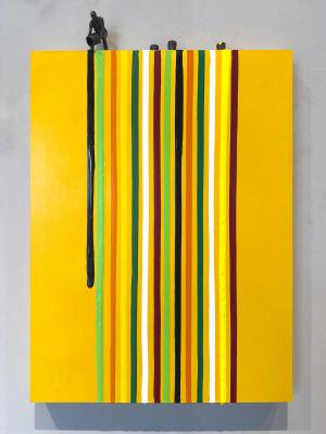 Dandelion Yellow Drip by Jamie Burmeister