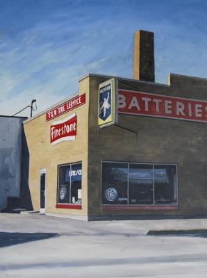 Tire Store by Edwin Carter Weitz