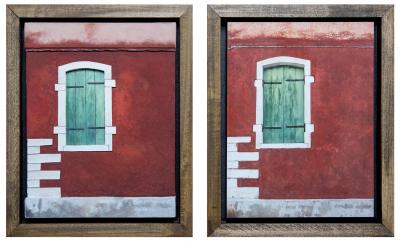 Duality Series - Venetian Red Wall by Merrill Peterson