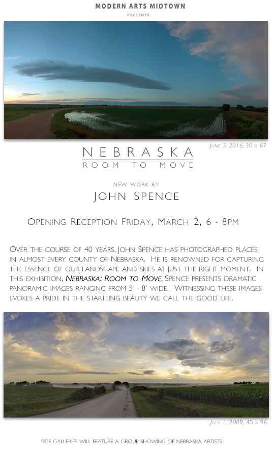 Nebraska: Room to Move, new work by John Spence